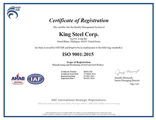 ISO9001:2015认证